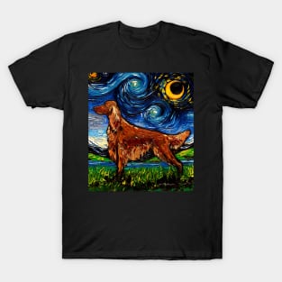 Irish Setter Starry Night T-Shirt